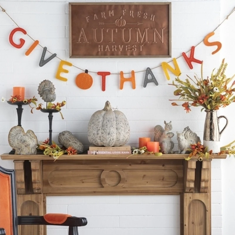 

2 шт., 68 дюймов, красочный баннер с благодарностью, набор домашнего декора, урожай, осенний фестиваль, декор стола на День благодарения, домашний и уличный праздничный орнамент