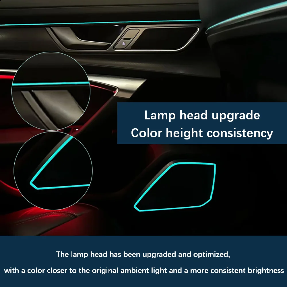 For A6C8A7 Audi Light Horn Cover A4LA5 Atmosphere Lights Synchronized With The Original Car 30 Color Atmosphere Lights Interior