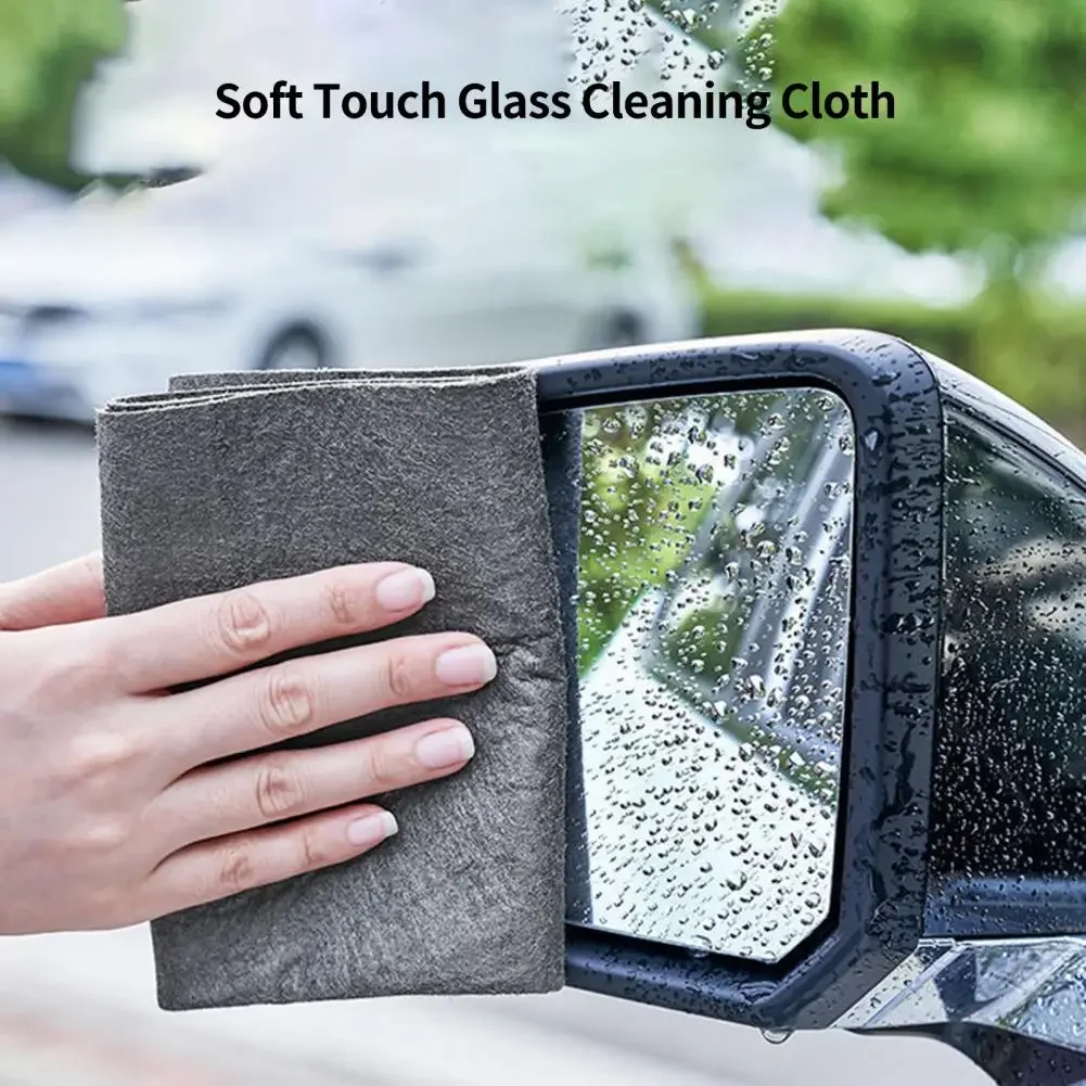 1Pc Glass Cleaning Cloth Lint Free Cleaning Towel Vehicle Care Cleaning Rag Kitchen Dish Cloth Car Accessory Household Supply