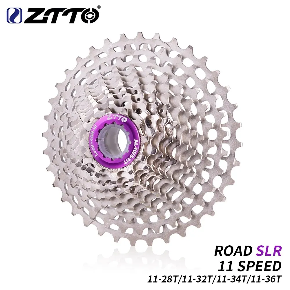 ZTTO Ultralight Road Bike Cassette 11 Speed SLR Cassette 11S 11-28T 11-36T Freewheel 11-32/34T 11V K7 CNC Gravel Bike HG System