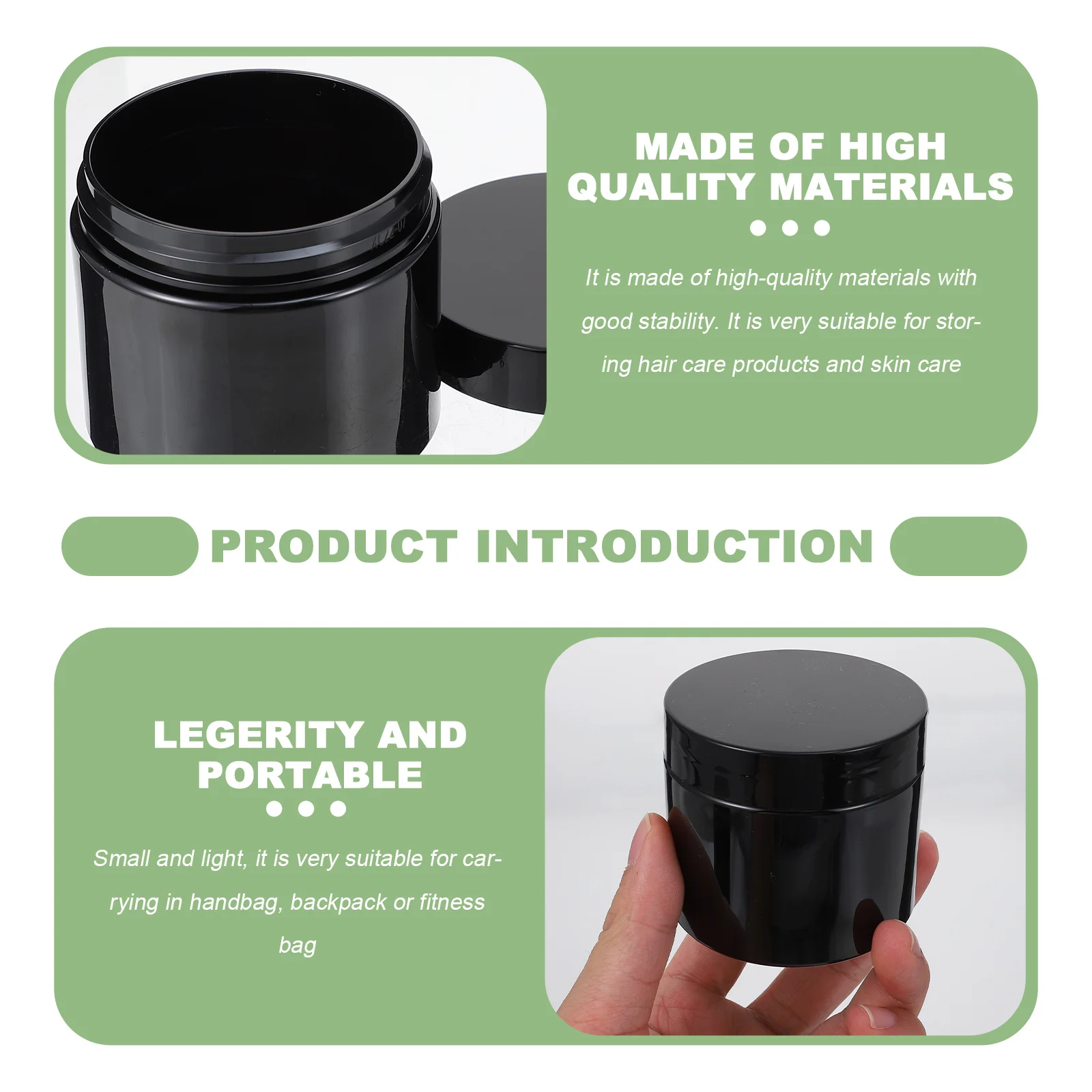 

10 шт., банка для крема для зубной пасты, пластиковый контейнер, портативный дорожный ящик для хранения лосьона, герметичная многоразовая пустая бутылка для образцов