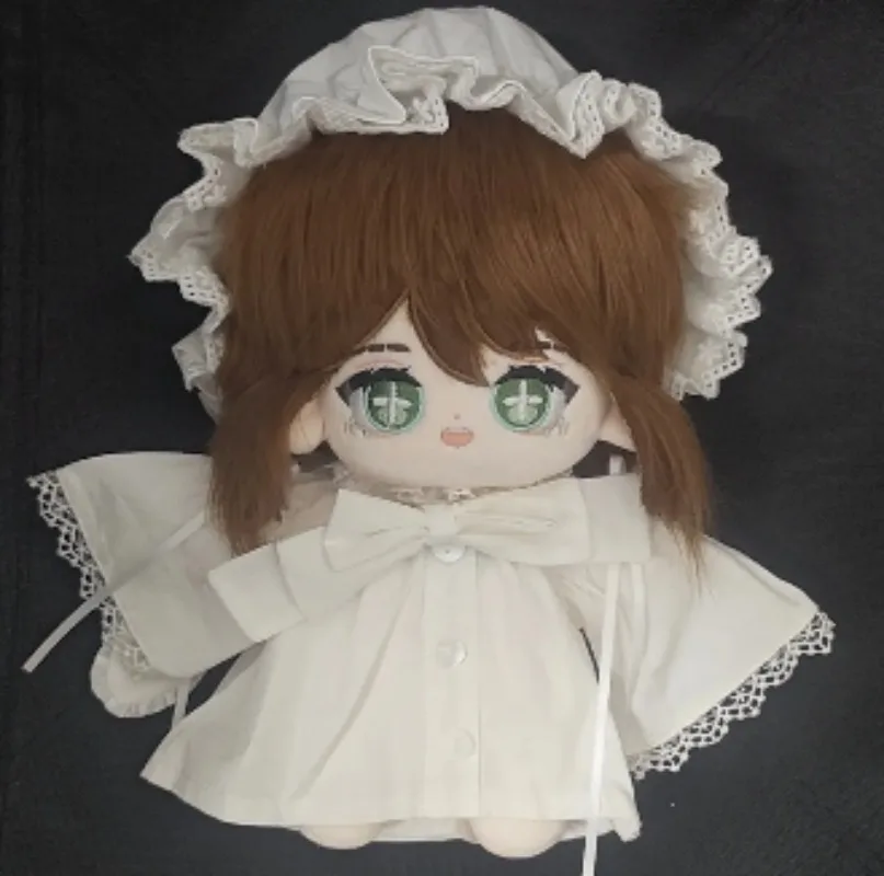 

20cm Anime Doujin Identity Ⅴ Cute Emma Woods Gardener Cotton Doll Body Dress Up Clothes Plush Stuffed Toys Birthday Gif