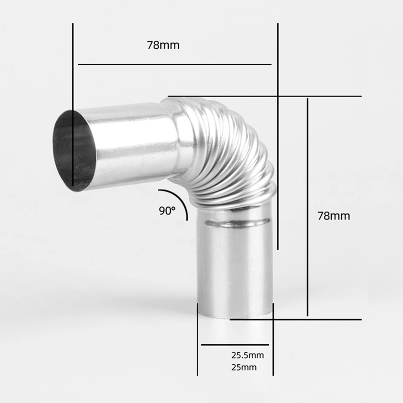 Car Heater Air Vent Ducting Elbow Pipe Outlet Exhaust Connector For Webasto Eberspaecher Parking Heater