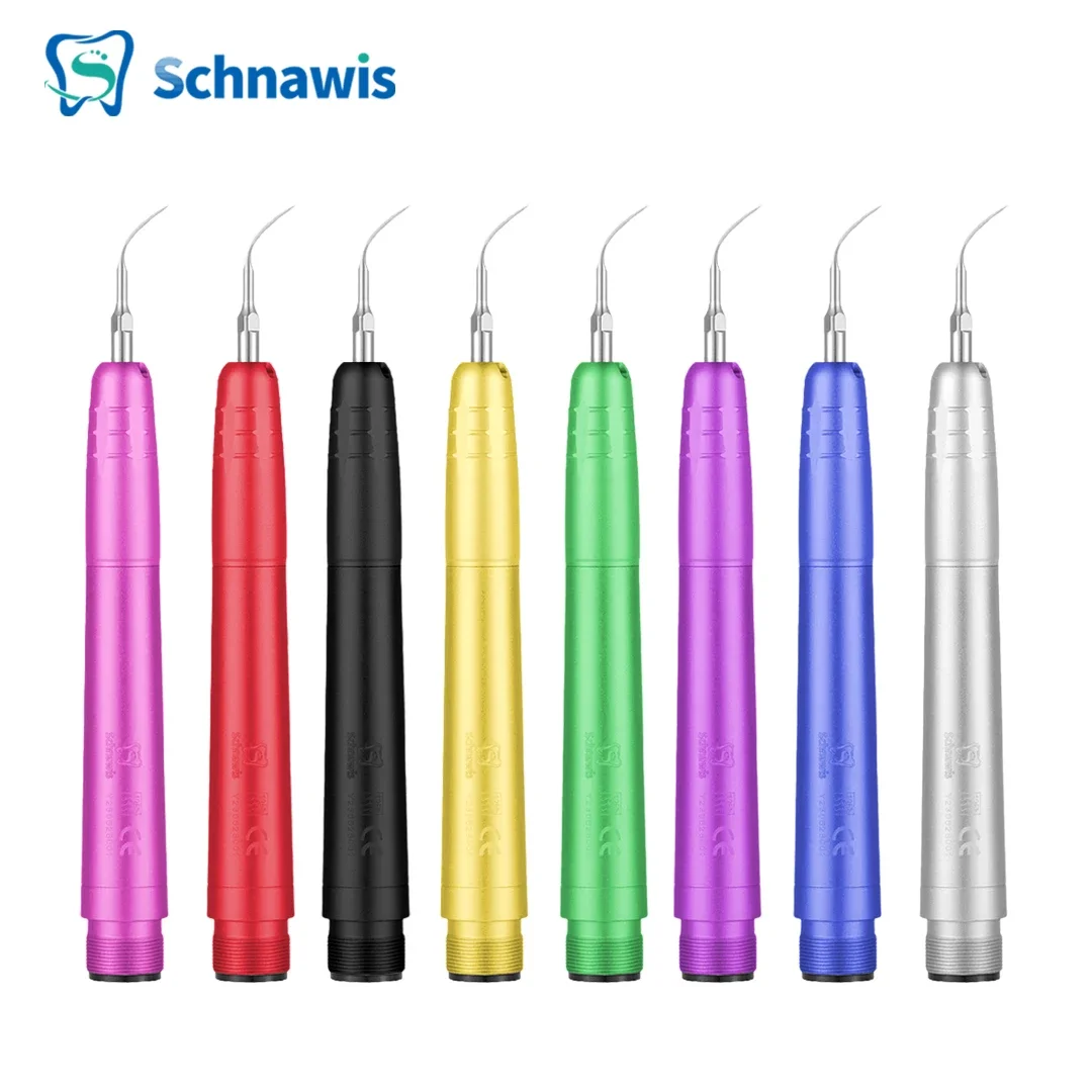 Dental Ultrasonic Air Scaler with 3 Tips Colorful Teeth Cleaning 2/4 Holes Handpiece Whiten Teeth Cleaner