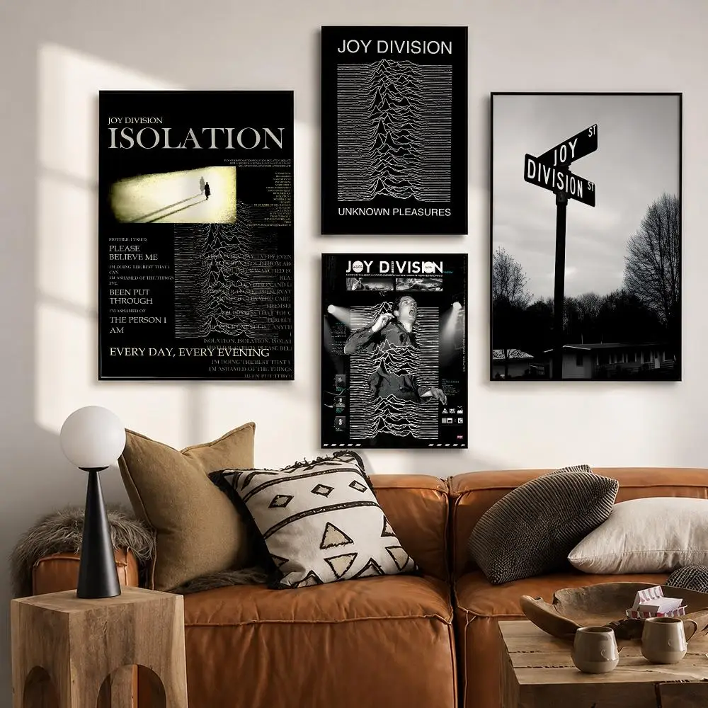 Rock Band Joy Division Poster HD poster wall art self-stick no-residue for home cafe office great gift