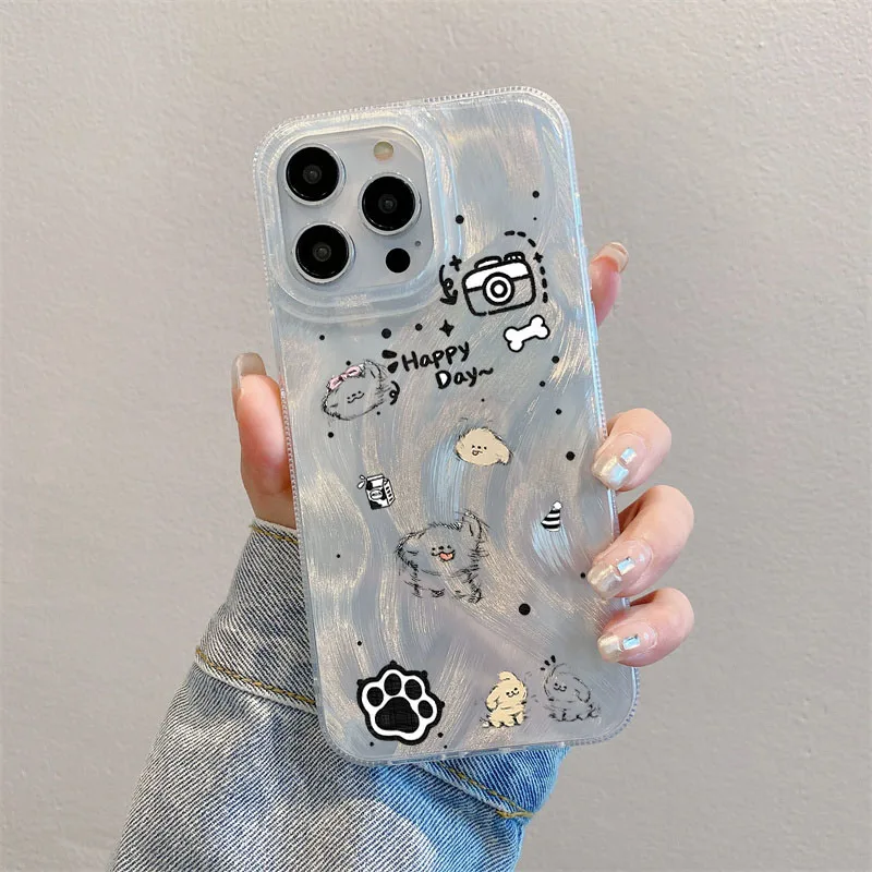 

Line Puppy Laser Phone Case For Samsung Galaxy A55 A35 A53 A33 A54 A34 A15 A16 S25 S24 S23 S22 S21 Ultra Plus FE Cases Fundas