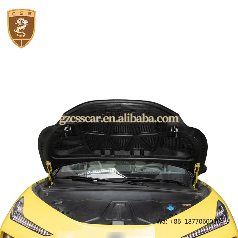 KQX Dry Carbon Fiber OEM Style Car Engine Hood Bonnet for Lotus Eletre Front Hood Cover Car Modified Parts