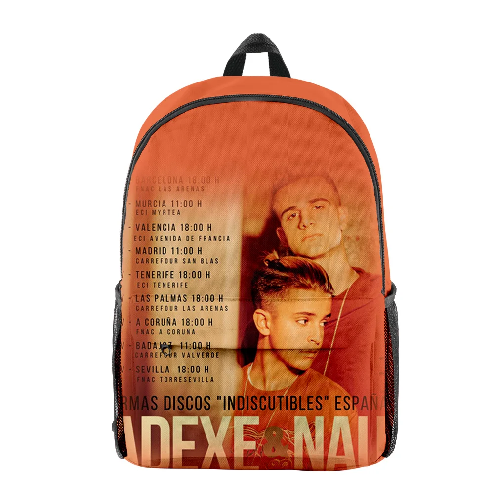 Mochila divertida Popular Harajuku Adexe & Nau para alumnos, mochilas para Notebook con estampado 3D Oxford, mochilas de viaje impermeables para niños y niñas