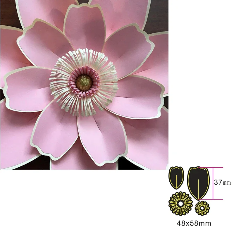 

Multi-layered flower Metal Cutting Dies for DIY Scrapbook Cutting Die Paper Cards Making Embossed Decorative Craft Die Cut New