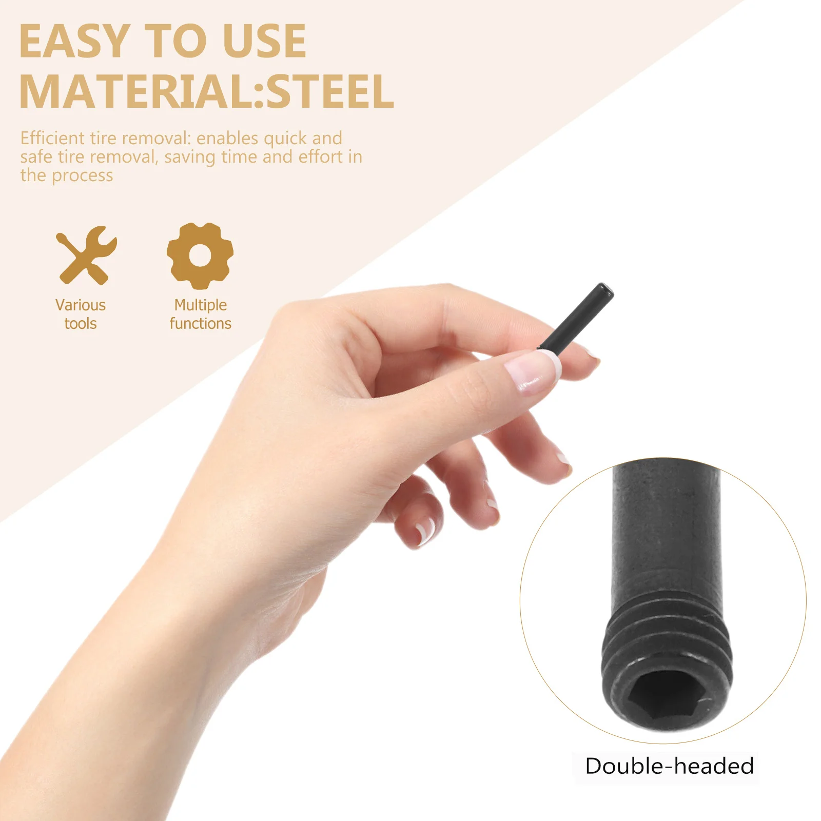 ملحقات برغي تغيير الإطارات، أداة إصلاح السيارات المتينة متعددة الوظائف، إزالة سريعة وآمنة، عمر طويل