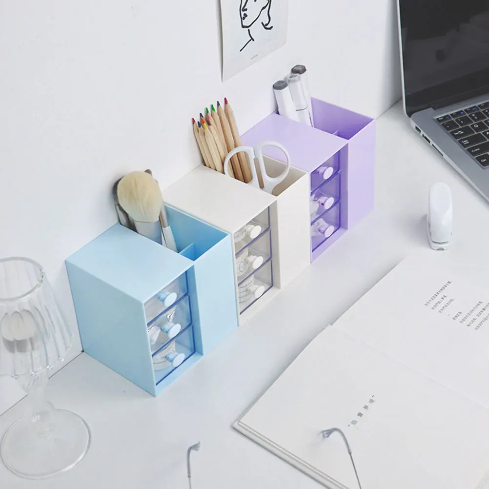 Penhouder Organizer Box Office Desktop Storage Briefpapier Container Multifunctioneel Huishoudelijk Bureau Accessoire Bestand