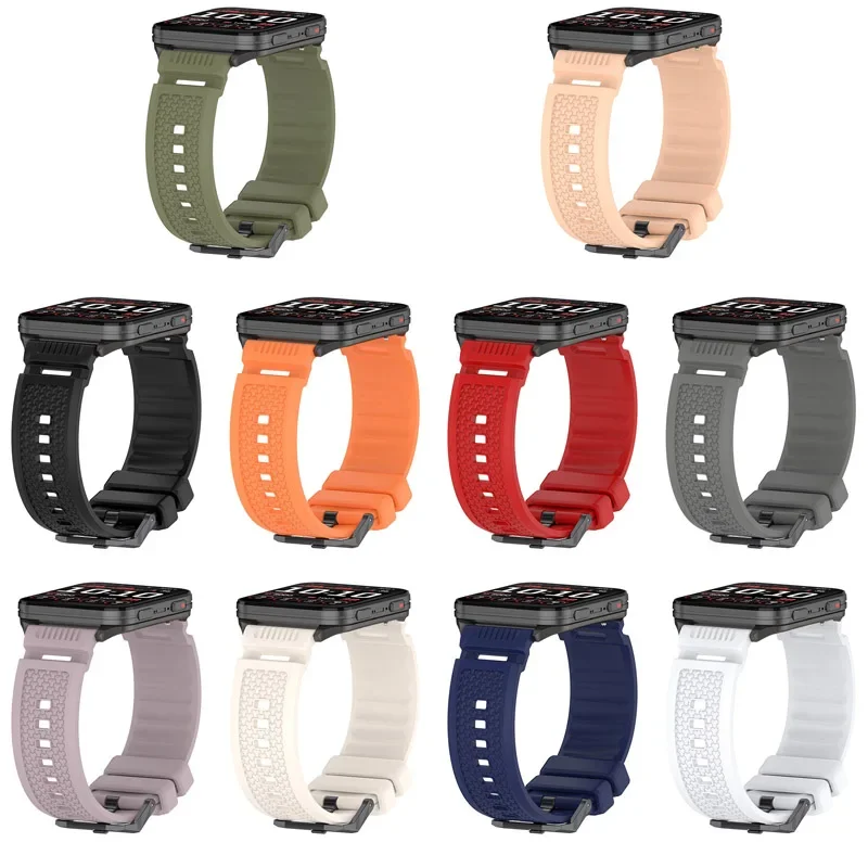 Sports Breathable Armor Pattern Silicone Strap 24MM For Garmin Venu X1 comfortable Bracelet For COROS APEX 4 46mm Ticwatch Atlas