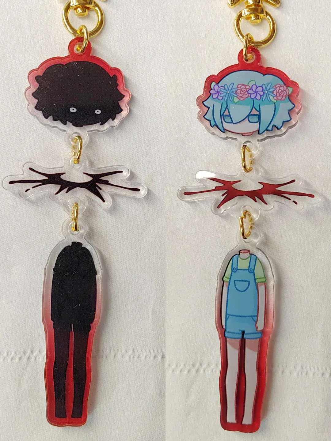 Llavero de Anime Basil Omori, llavero acrílico para mujer, llavero divertido para hombre, colgante, accesorios de adorno, regalo para Amiga