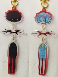 Basil Omori Anime Keychain Women Acrylic Key Chain Man Funny Key Ring Pendant Ornament Accessories Friend Gift