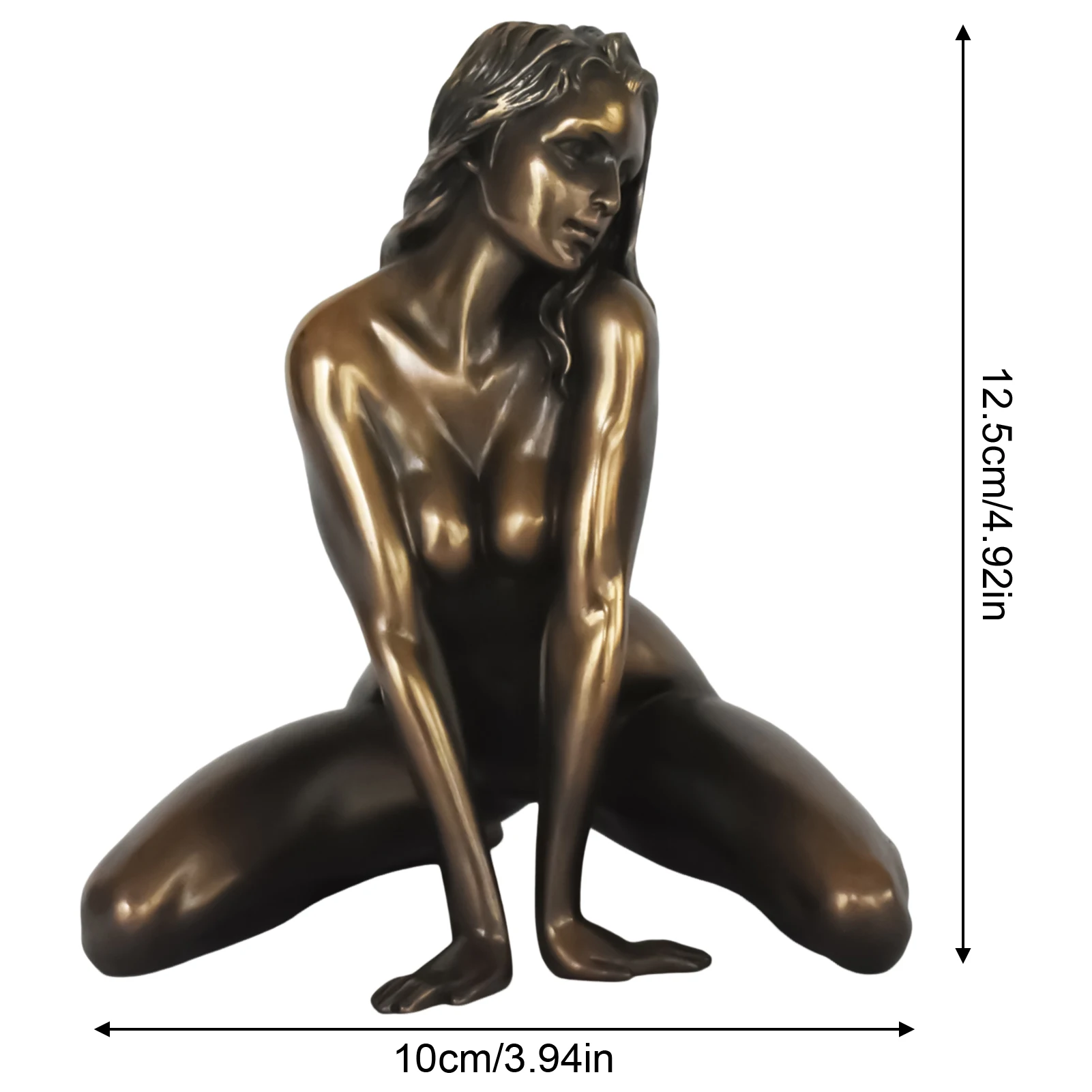 عارية تمثال برونزي زخرفة الزخرفية الراتنج شخصية النمذجة الحرف لعيد الميلاد عيد الحب السنة الجديدة هدية الغاز
