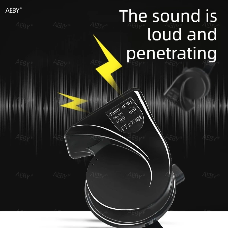 AEBY For BAIC 212 T01 Snail Horn 400Hz 500Hz Dual Tone 12V 130dB Loud Waterproof Horn Replacement Car Accessory