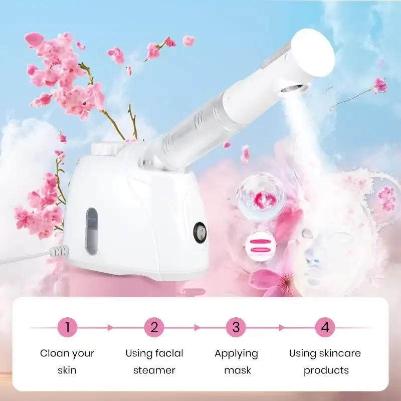 

Long Tube Facial Steamer for Deep Cleansing Pore Cleaning Home Beauty Skin Care Device KD33S