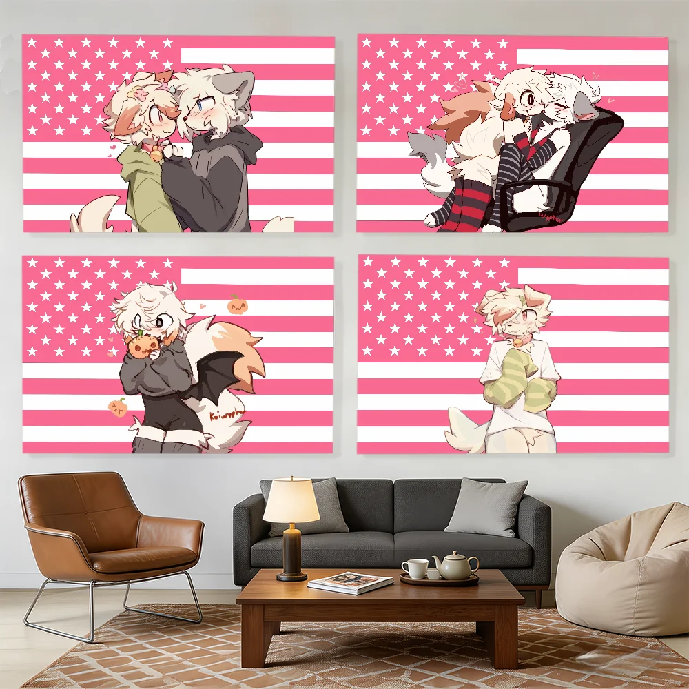 Furry Art Cypher Wuko flag Decorative Banners Suitable For Outdoor Camping Family Parties And Garden Walls Gift