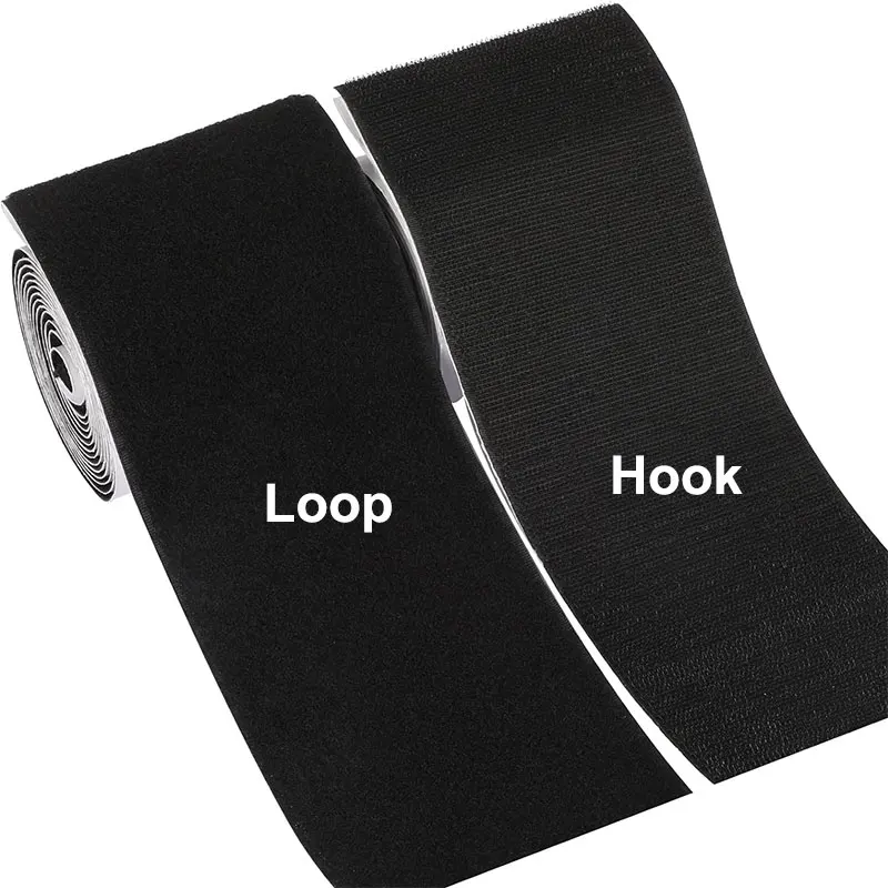 1Meter Self-Adhesive Hook and Loop Fastener Tape 10cm Nylon Double Sided Hook Loop Straps Carpet Anti Slip Rug Gripper for Home