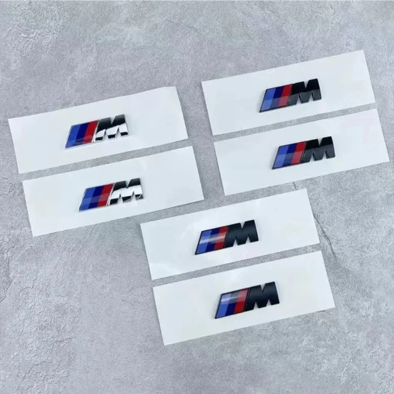 2PCS Applicable to the M-marked fender 1 3 5 7 series X1/X3/X5/X6m fender M sports ABS sticker of BMW.