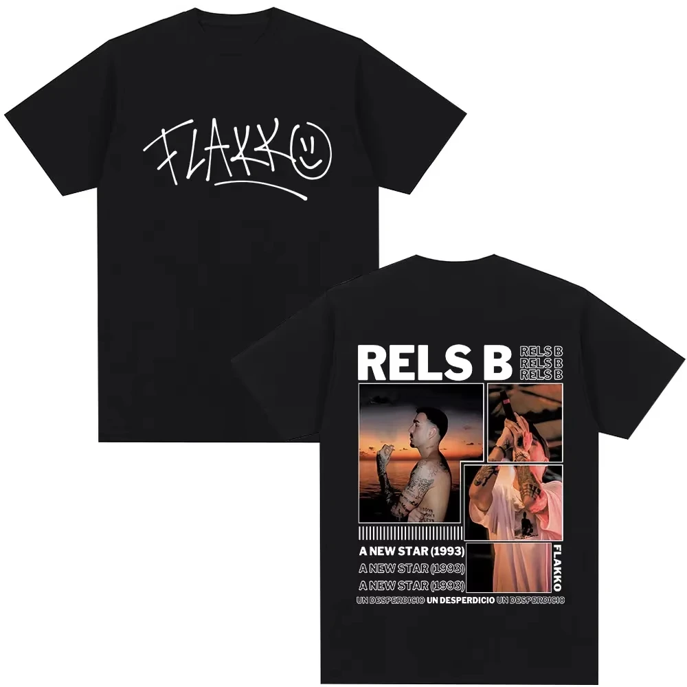 Rapper Rels B A New Star Album Merch T-shirt Men Women Clothing Fashion Hip Hop Tshirts High Quality T Shirts Streetwear