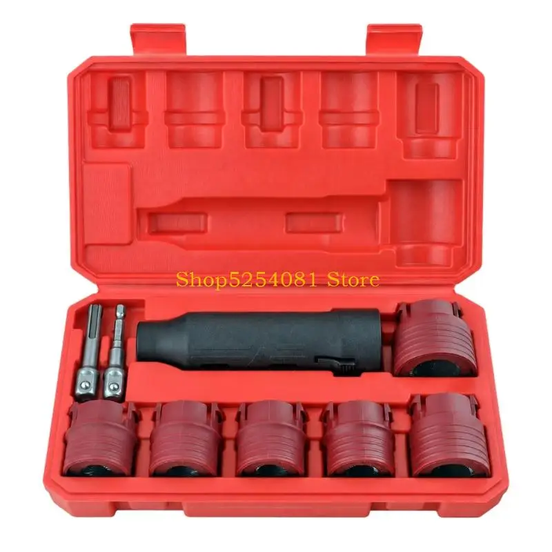 AXYC Recessed Wheel Bolt Brush Kits with 6 Cylindrical Cleaning Head, Adapter Component, Extension Component, and Organized