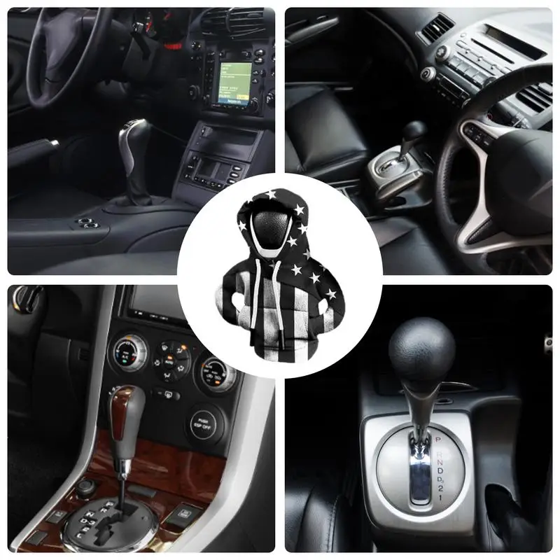 Shifter Knob Cover Hooded Gear Stick Cover Hooded Gear Stick Cover Car Interior Accessories Adjustable Dustproof For Cars