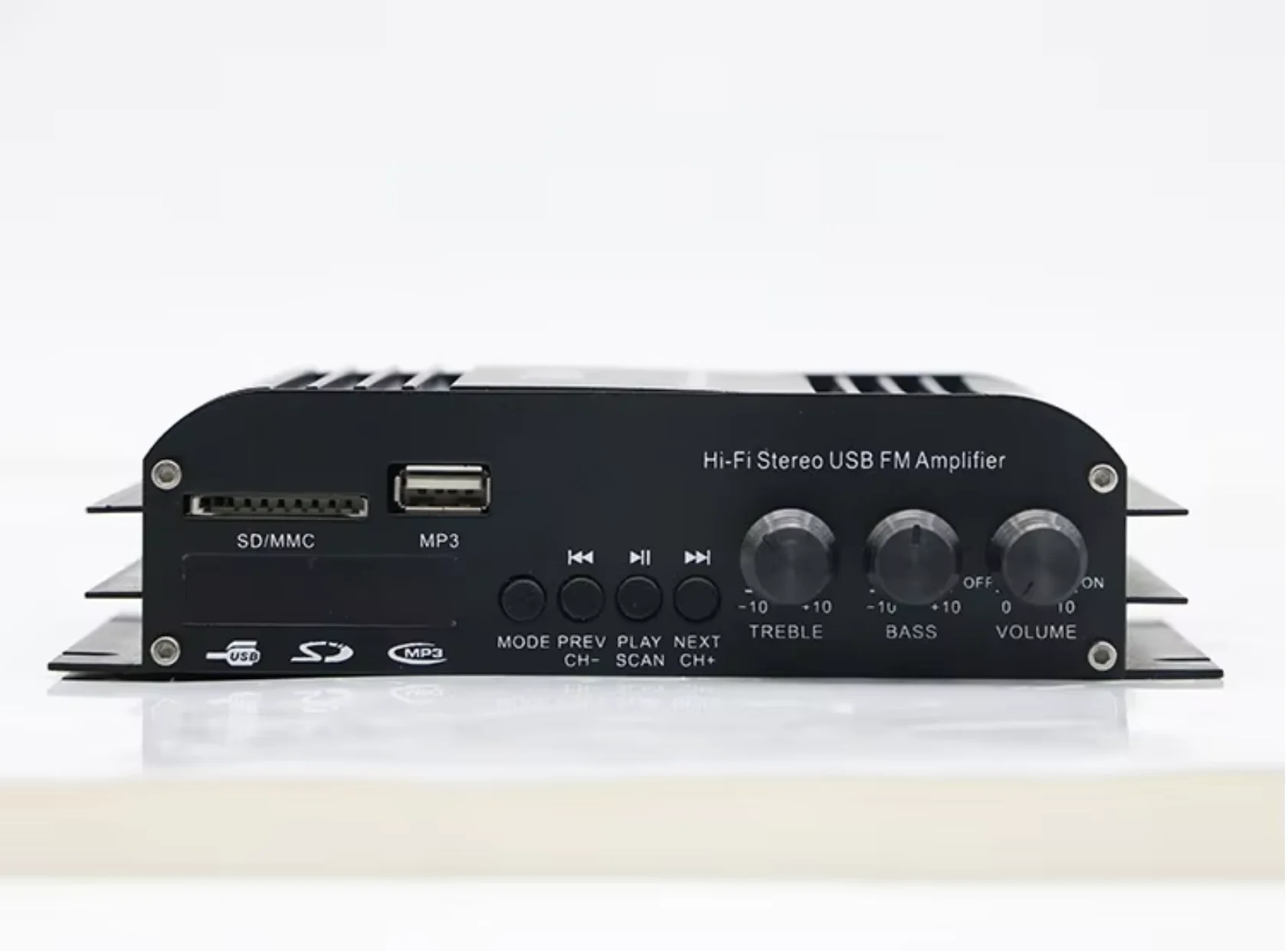 4 Channel HiFi Sound Amplifier Digital Audio Bluetooth Amplifier Subwoofer Amplifier for Home and Car Use
