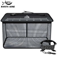 19L 47L Foldable Fishing Cage Net Fish Carp Bait Cage Shrimp Basket Fish Crayfish Lobsters Catcher Tank Trap Mesh Network