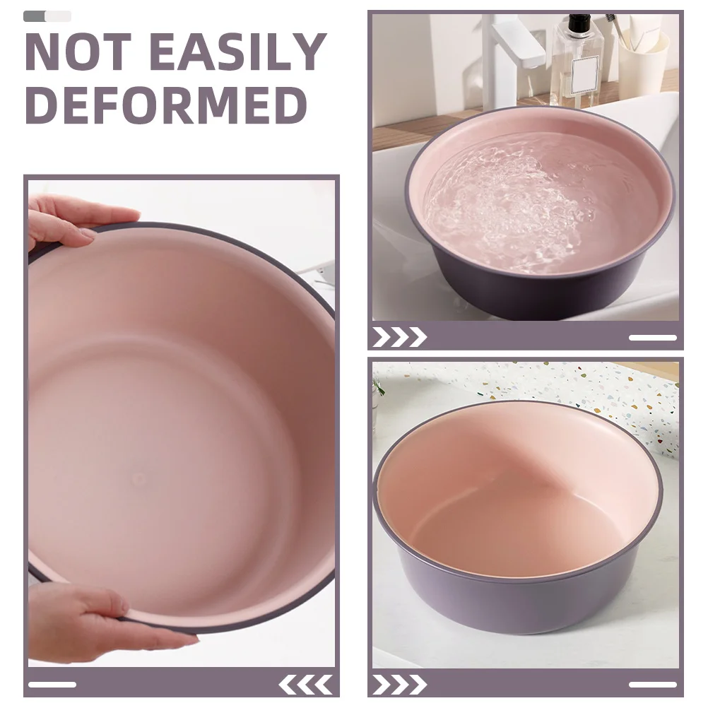 Bacia de banho grande banheira redonda de plástico para uso em salão de beleza doméstico banheira de imersão de pés antiderrapante balde de pedicure portátil lavadora de pés
