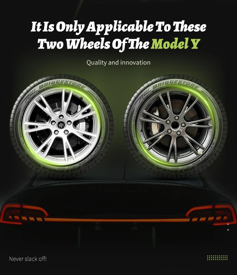 4PCS Wheel Cap Design For Tesla Model Y 2020-2024 19 Inch Right&Left Hubcaps Cyclone Cover Wheel Cover Replacement Accessories