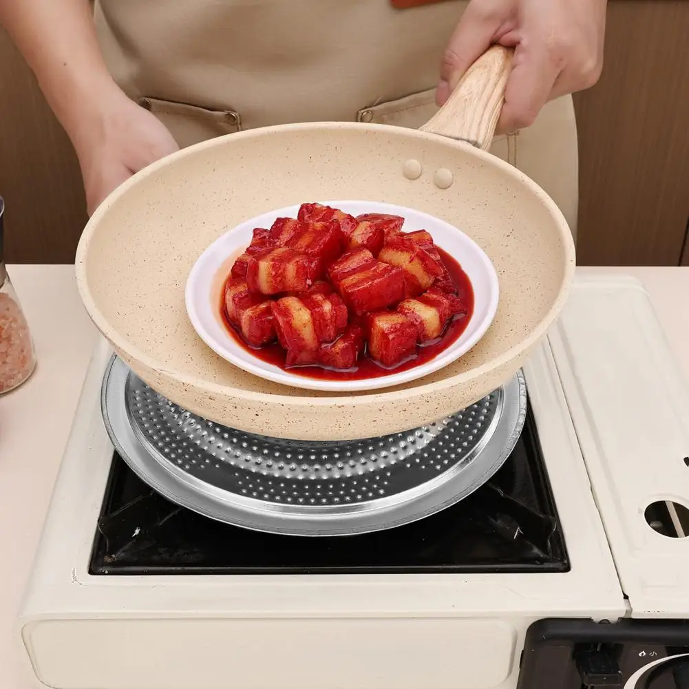 Kitchen Heat Plate Stainless Steel Heat Diffuser Plate Cookware Protector for Gas Electric Stoves Even Heat Distribution Cooking