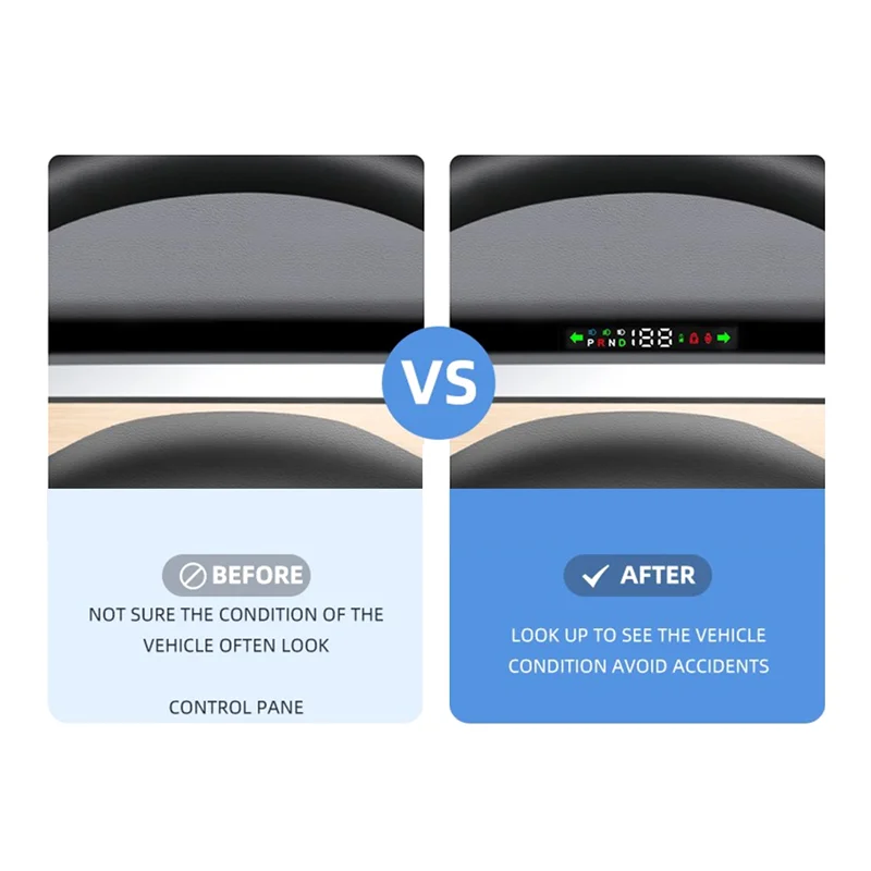 

Leading-Edge-1Set Parts Accessories For Tesla Model 3 Y Automotive Head-Up Smart Display Air Code Meter LCD Instrument HUD Car A