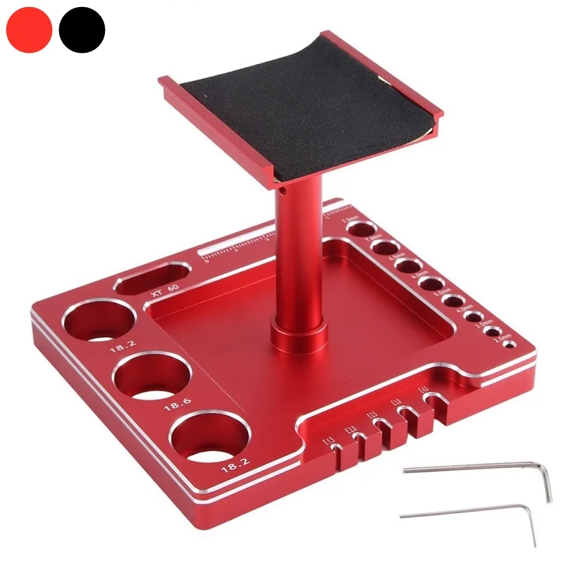 

Metal RC Car Work Stand Repair Workstation Assembly Platform 360 Degree Rotation for TRX4M SCX24 AX24 FCX24 1/18 1/24 RC Car