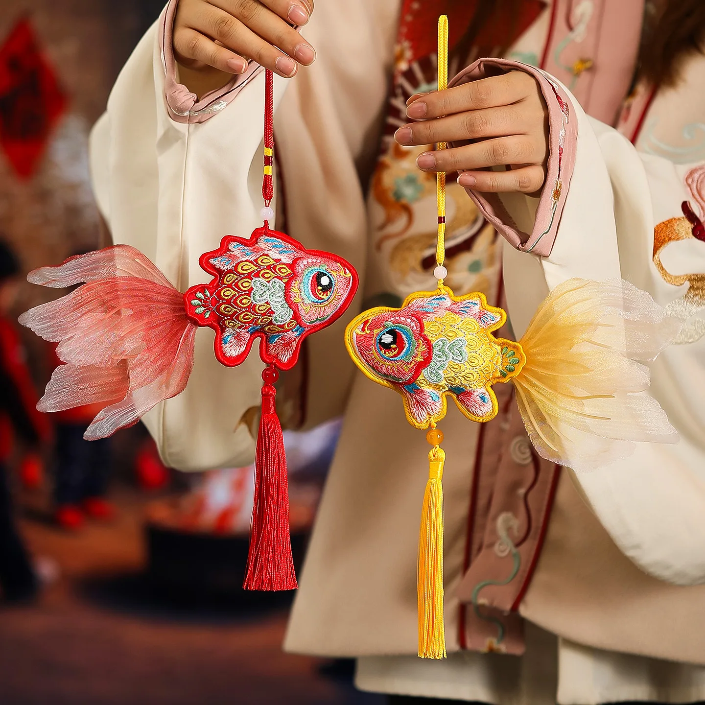 

Koi Carp Hanging Decoration 2026 Spring Festival New Year's Eve Entry Door Ambience Sense of Arrangement Decor Blessed Hangings