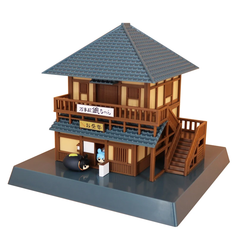 

Mini Gintama Doll House Miniature Furniture Kit Wooden Dollhouses DIY Assembly Toys Children Birthday Gift Casa