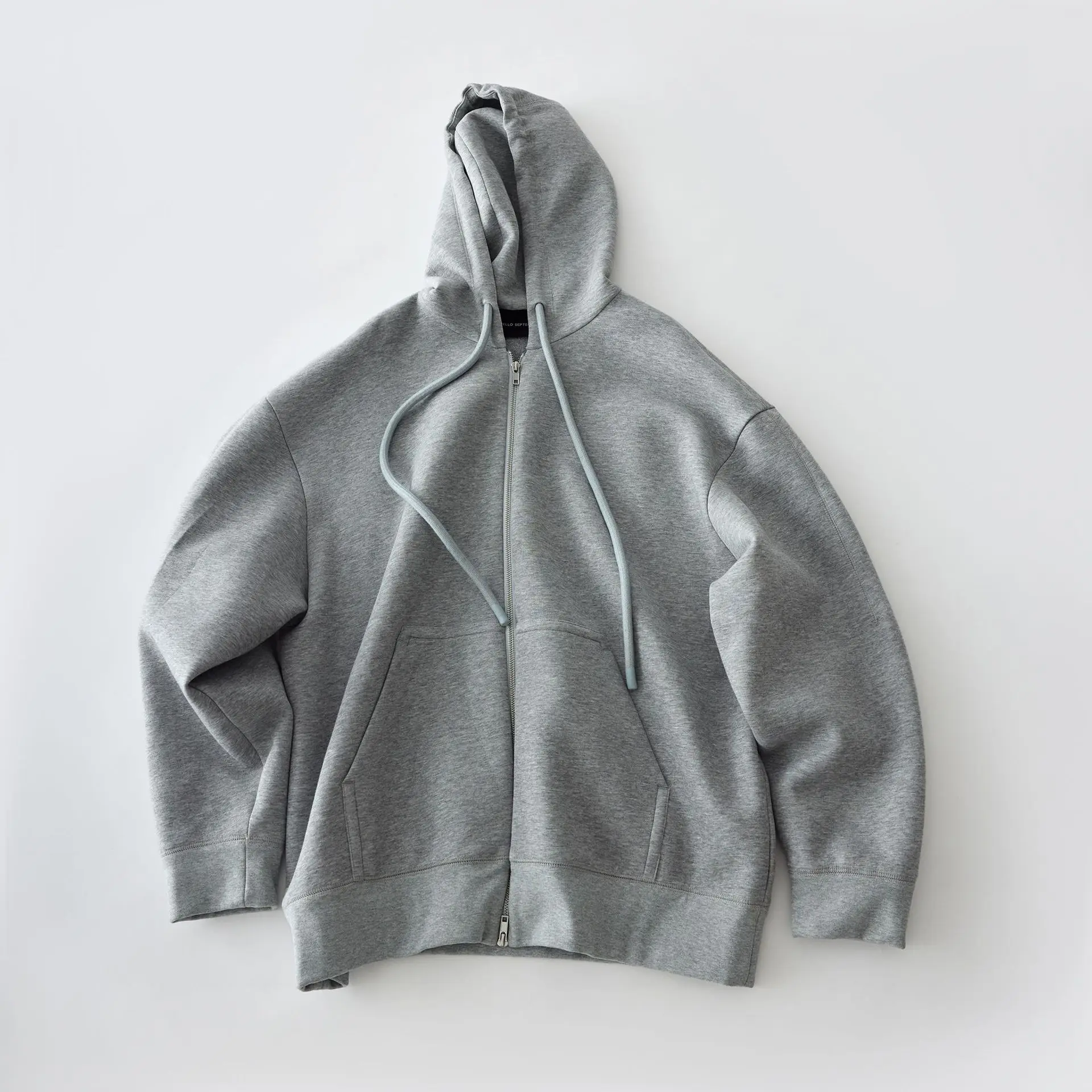 

Autumn Women Gray Jacket With Hood Long Sleeve Big Pocket Black Zipper Jacket Coat Woman Loose Casual Outerwear Coat Tops Women