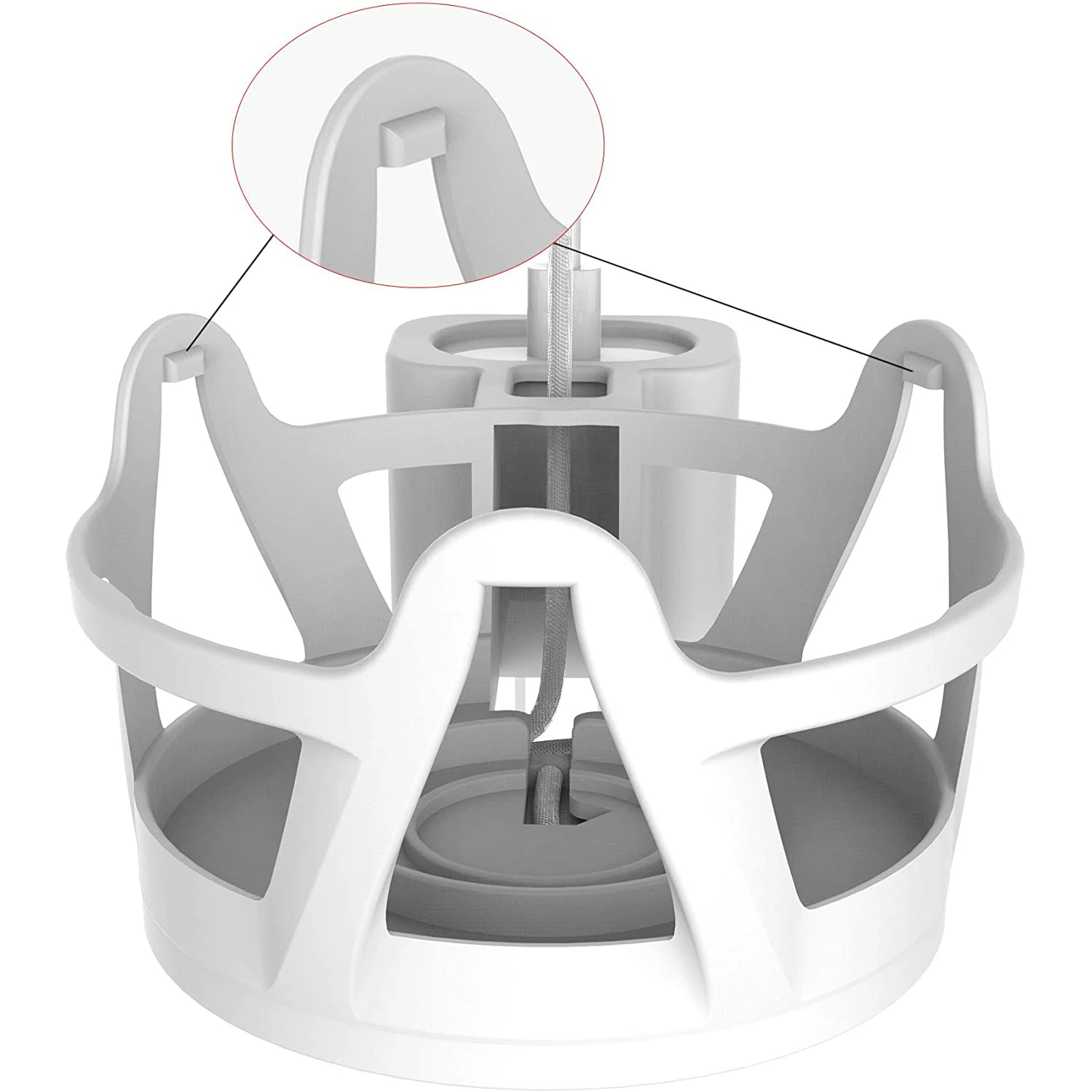 Premium Wall Mount Holder for Apple Homepod Mini Stand,Perfectly Hide the Power Cord,Speaker Stand Accessories White