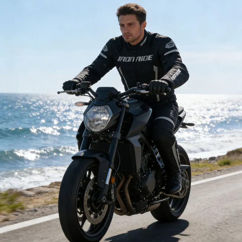 Windproof Warm Reflective Motorcycle Jacket All Seasons Motorbike Riding Coat Outdoor Cycling Jacket Men Women  Cross Clothing