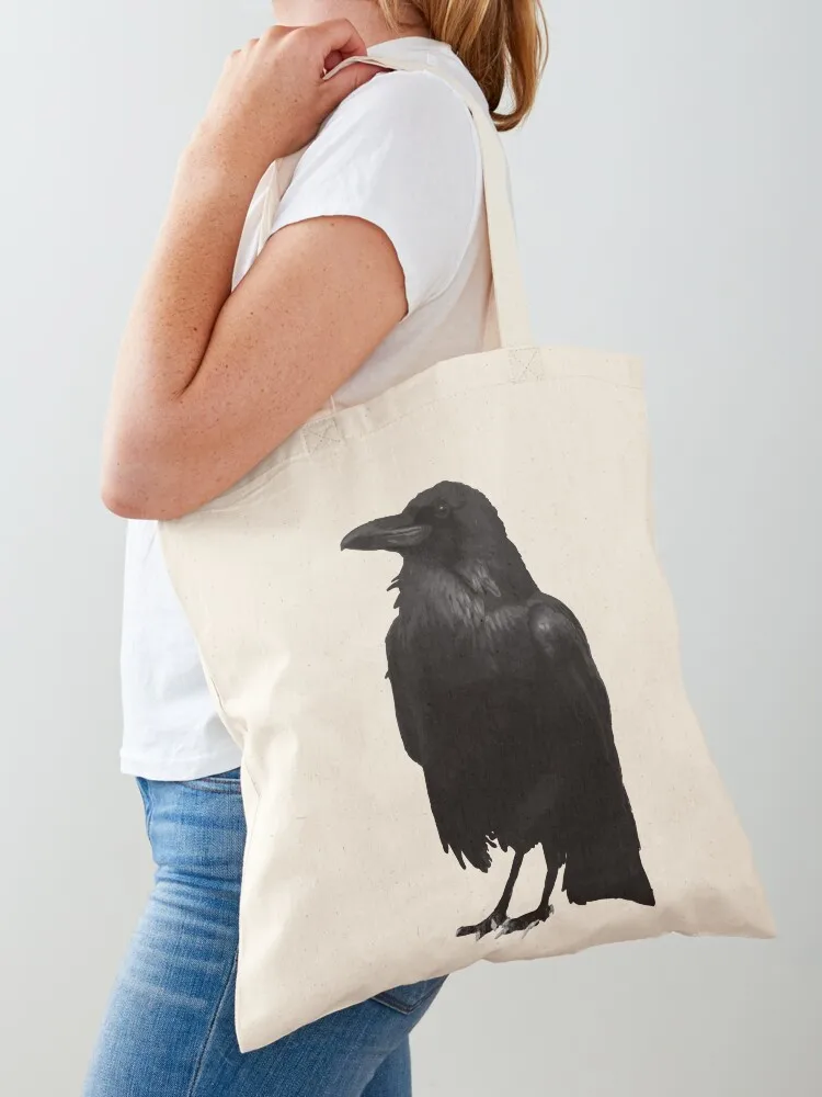 Crow Tote Bag para mujer, bolso de compras de gran tamaño, bolso de compras de lona