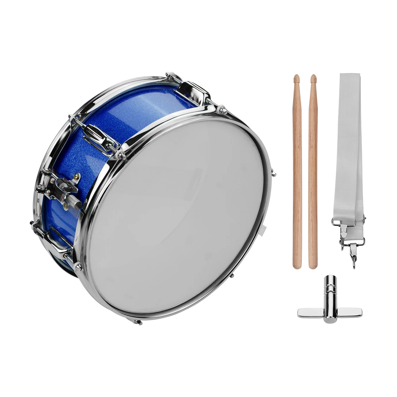 12 inch Snare Drum Head met drumstokken, schouderriem en drumsleutel voor studentenband