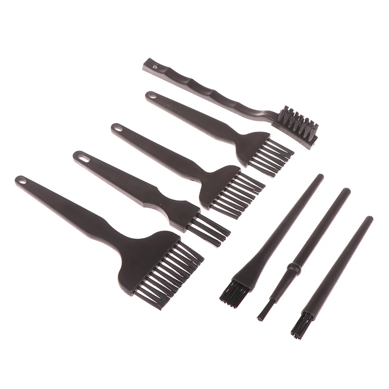 8Pcs/Set Anti-Static Brush Safe Nylon Cleaning Brush For Mobile Phone Tablet Computer Keyboard Pcb Bga Repair Cleaning Work