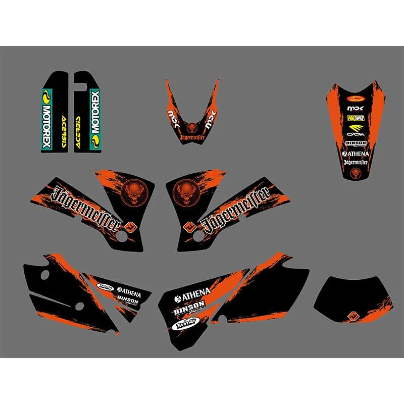 

Dirt Pit Bike Motorcycle EXC Decal Sticker for KTM Motor EXC Year 2004 Graphics Kit