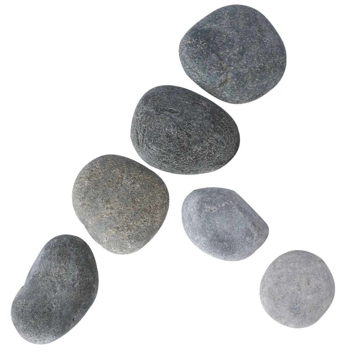 

6pcs Smooth Painting Rocks for DIY Perfect Size Short Messages Symbols Non Porous Easy to Paint Garden Pathway Balcony Decor