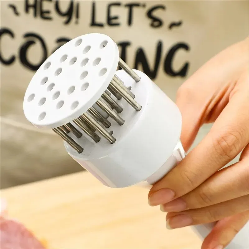 1pcs White or Black Handheld Household Shredded Tender Meat Needle Pork Cutlet Chicken Cutlet Chicken Wings Meat Needle Hammer