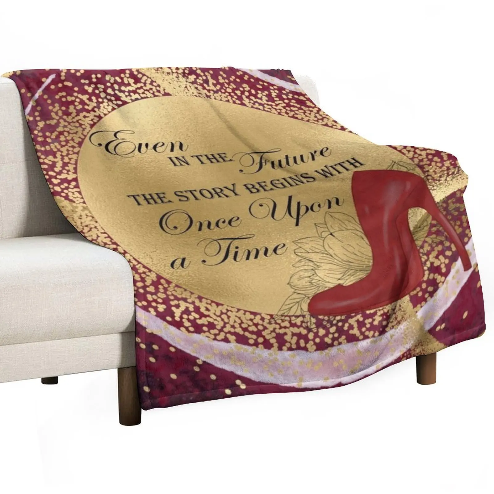 

Futuristic Once Upon a Time Throw Blanket Kid'S Soft Beds Hair Blankets