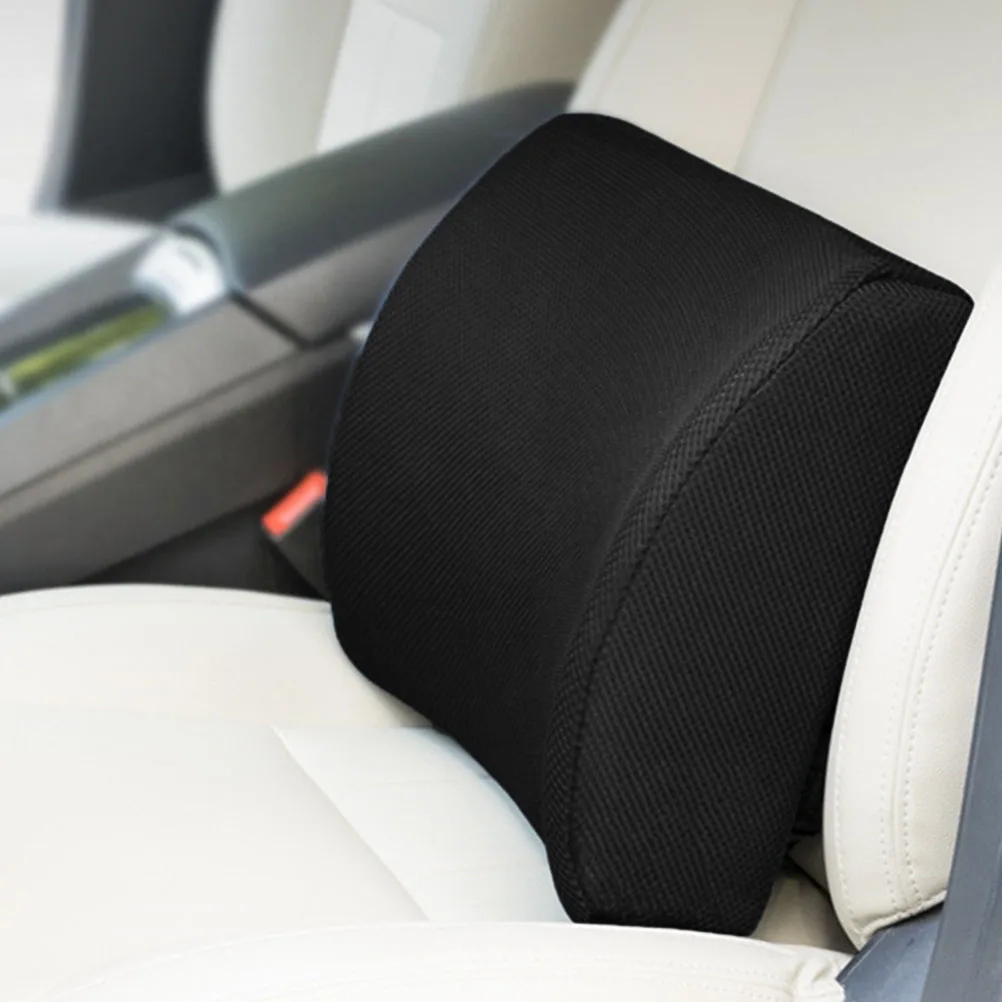 

Memory Foam Lumbar Support Pillow Ergonomic Back Cushion for Car Office Chair Breathing Fabric Non Slip Design
