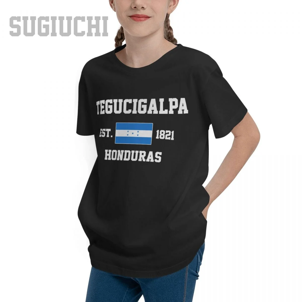 Unisex Youth Boy/Girl Honduras EST.1821 Tegucigalpa Capital T-shirt Kids tshirt tee 100% Cotton T Shirt o-neck short Children