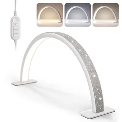 Professional nail half moon lamp, half moon LED lamp with sticker decoration,3 light modes, suitable for beauticians