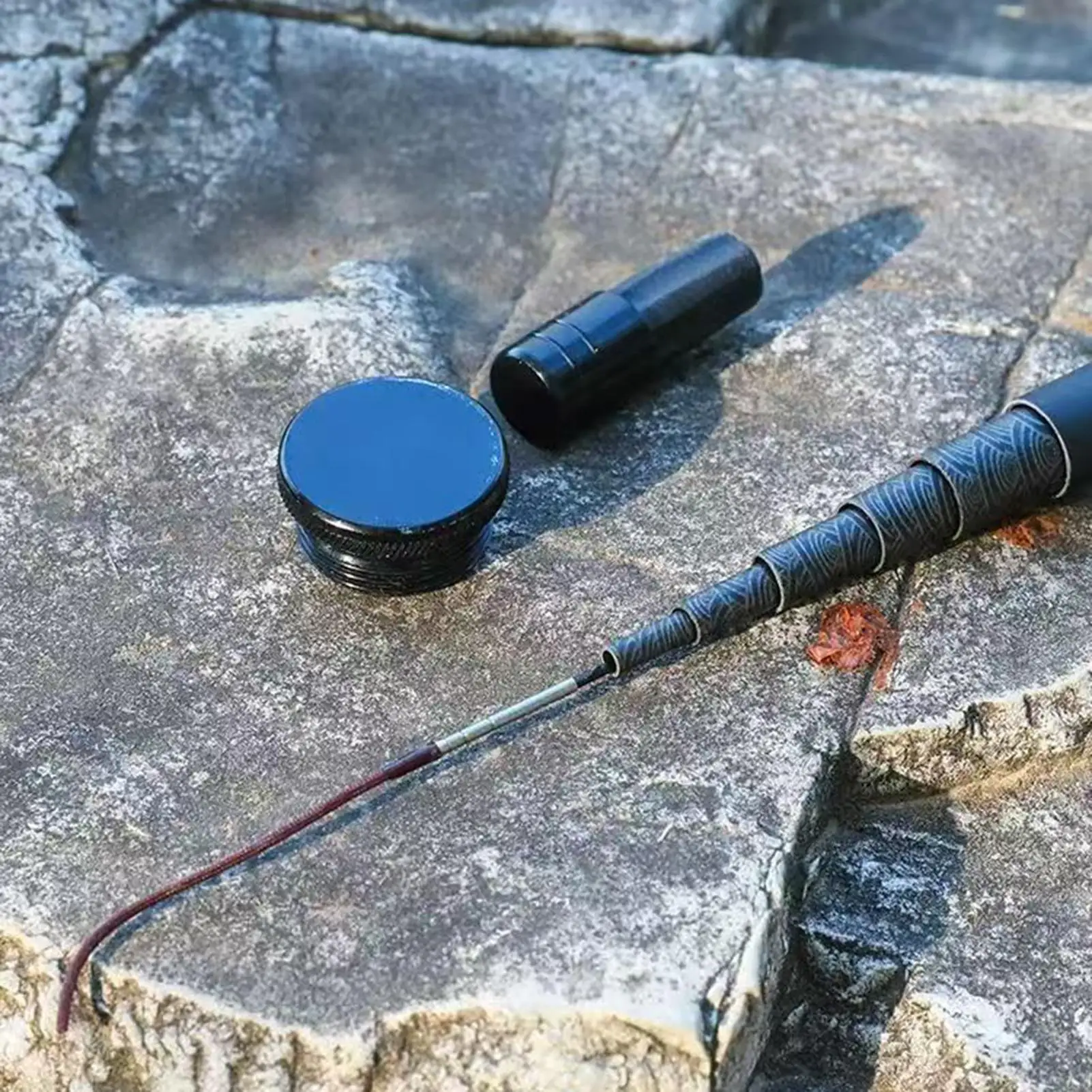 

Маленькая удочка 51-дюймовая удочка для кемпинга на открытом воздухе, телескопическая рыболовная снасть для рыбаков, начинающих рыболовников, пресноводного озера